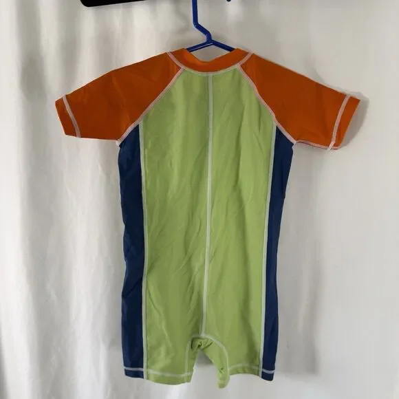 Hanna Andersson Swimsuit Boys 18-24 Months Zip Up Short Sleeve Shorts - Picture 7 of 8